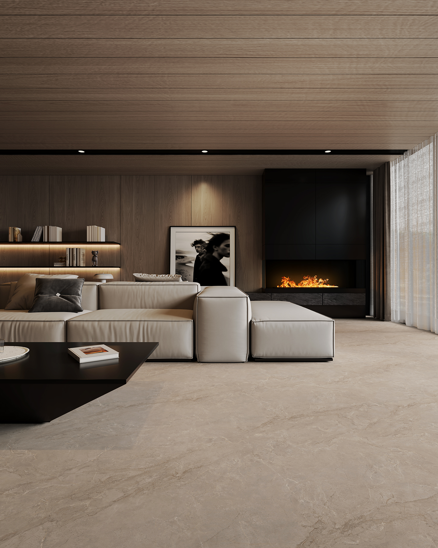 FTY15280凱曼棕（任意連紋）